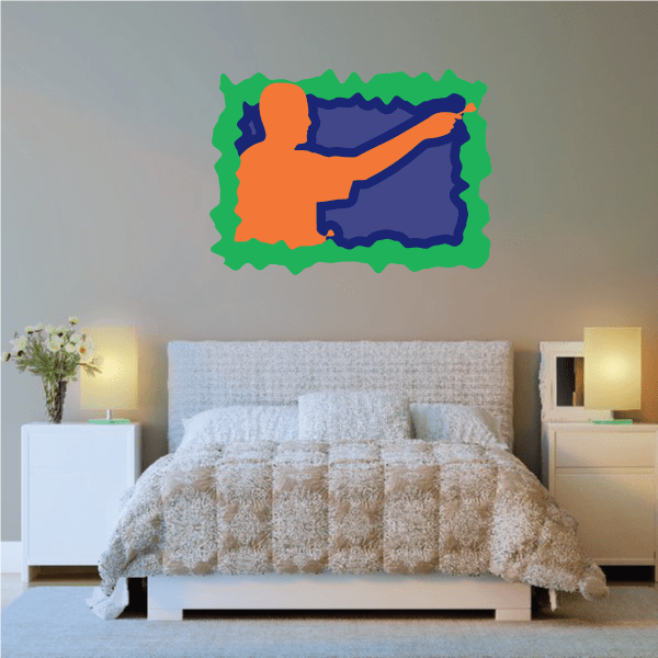 Image of Darts Wall Decal - Vinyl Sticker - Car Sticker - Die Cut Sticker - CDScolor0042