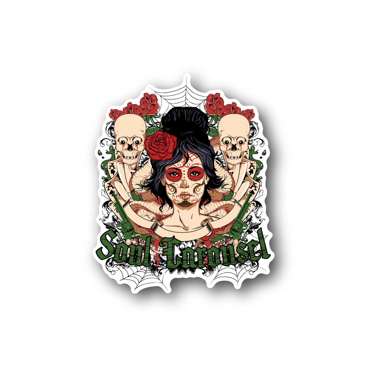 Image of Day of the Dead Soul Carousel Sticker