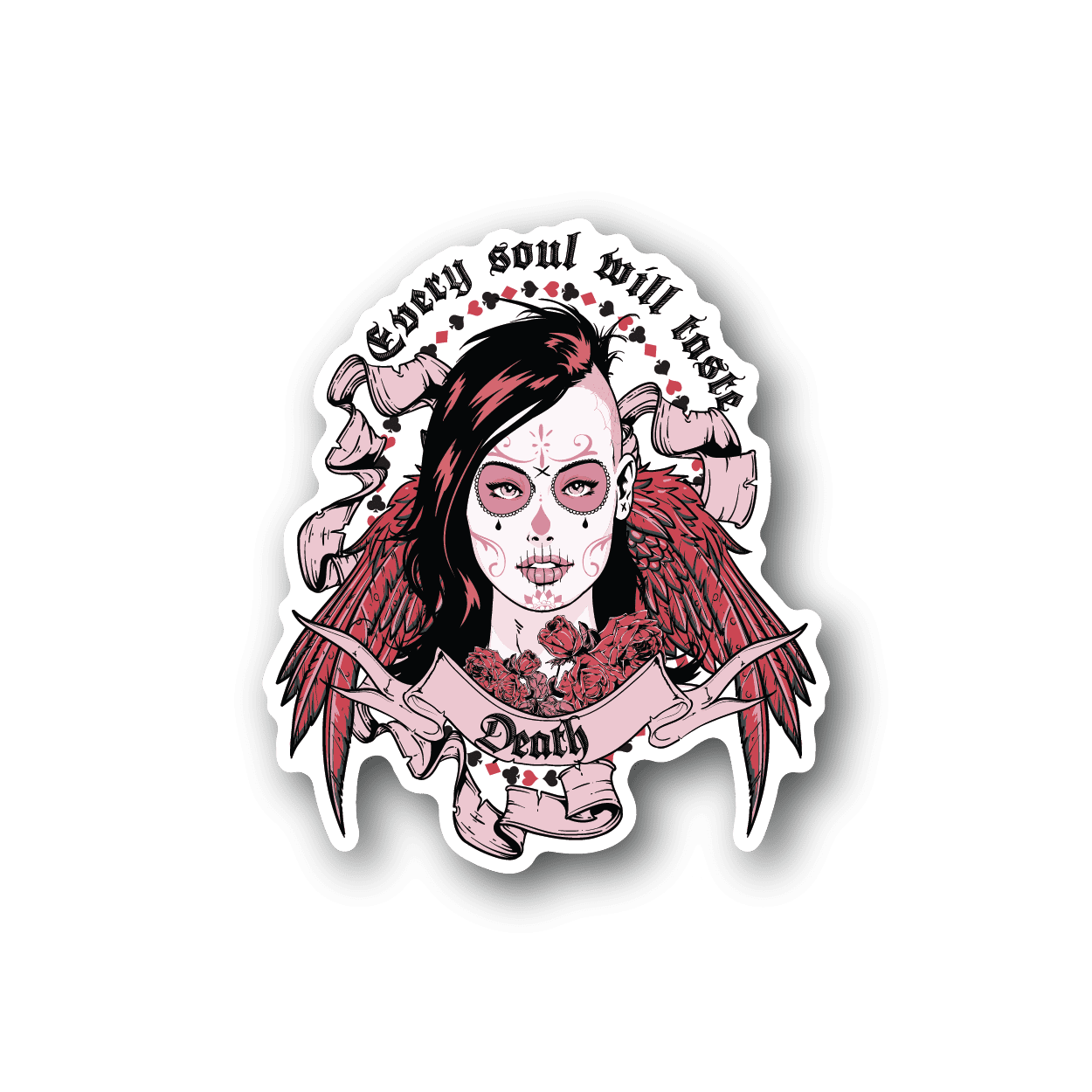 Image of Day of the Dead Tast Death Sticker