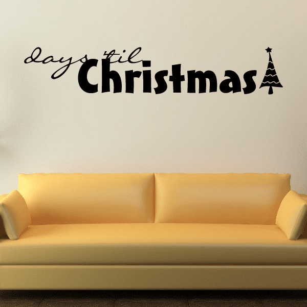 Image of days till Christmas Holiday Decal