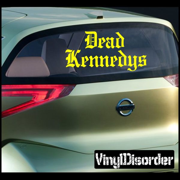 Image of Dead Kennedys Text Decal