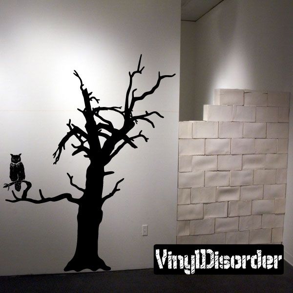 Dead Tree with owl Kit - Wall Decals