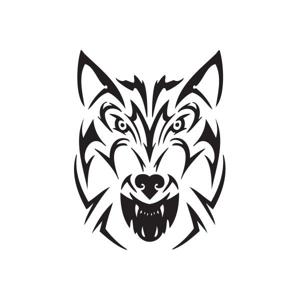 Image of Deadly Staring Wolf Decal