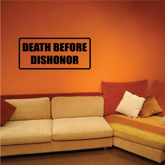 Image of Death before dishonor Decal