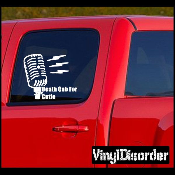 Image of Death Cab For Cutie Mic Decal