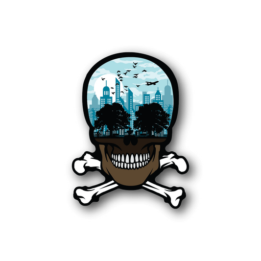 Image of Death City Skull Sticker