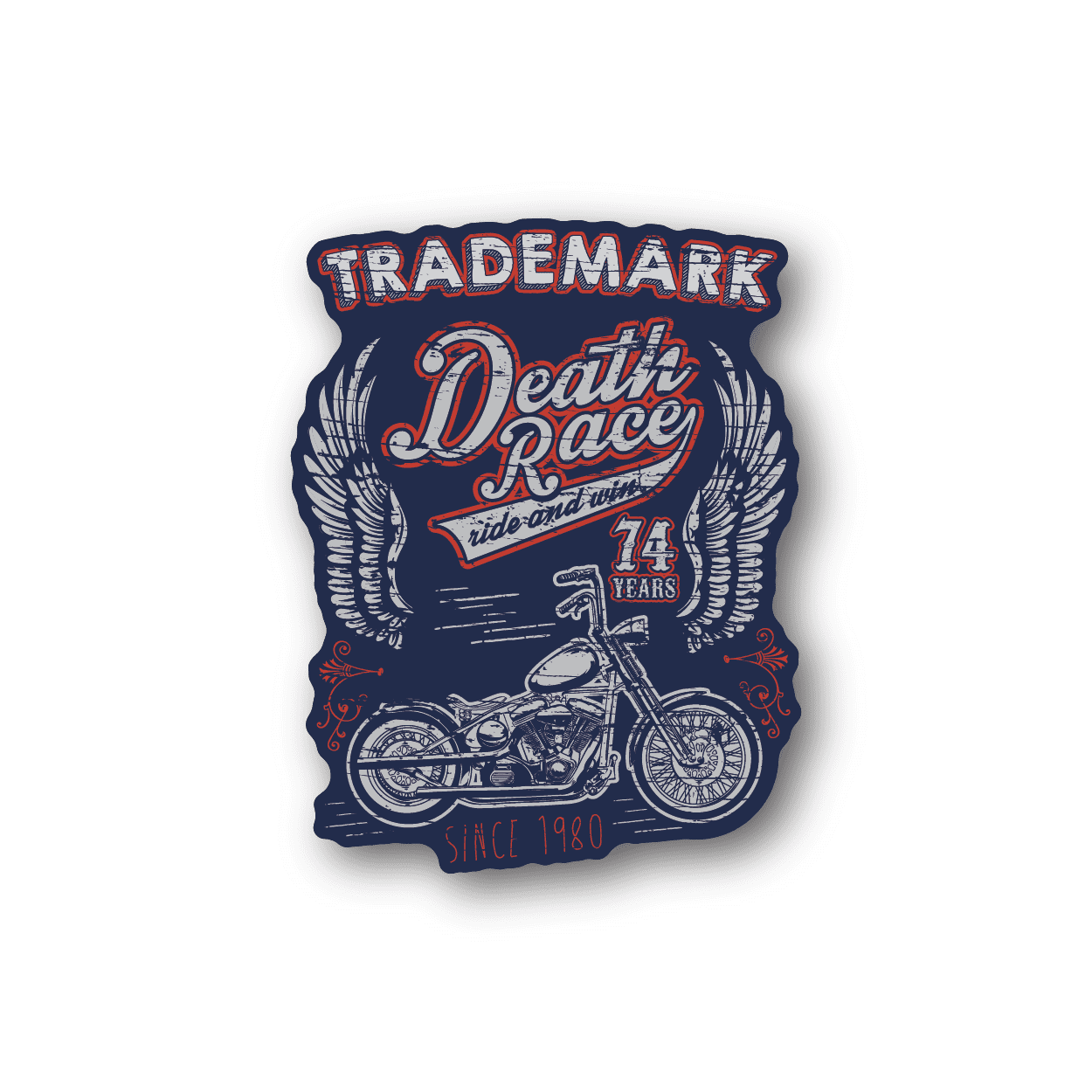 Image of Death Race Motorcycle Sticker