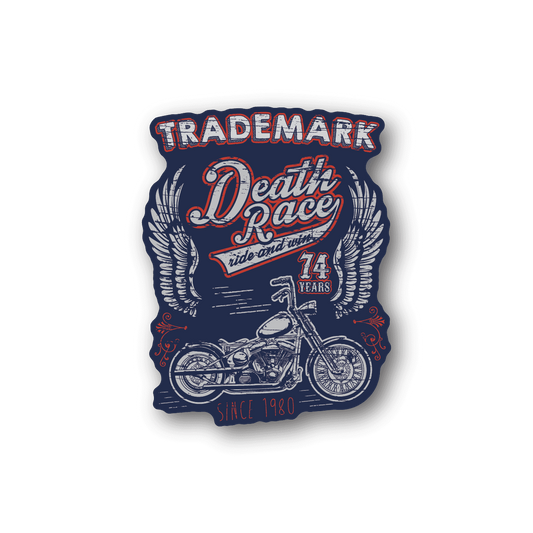 Image of Death Race Motorcycle Sticker