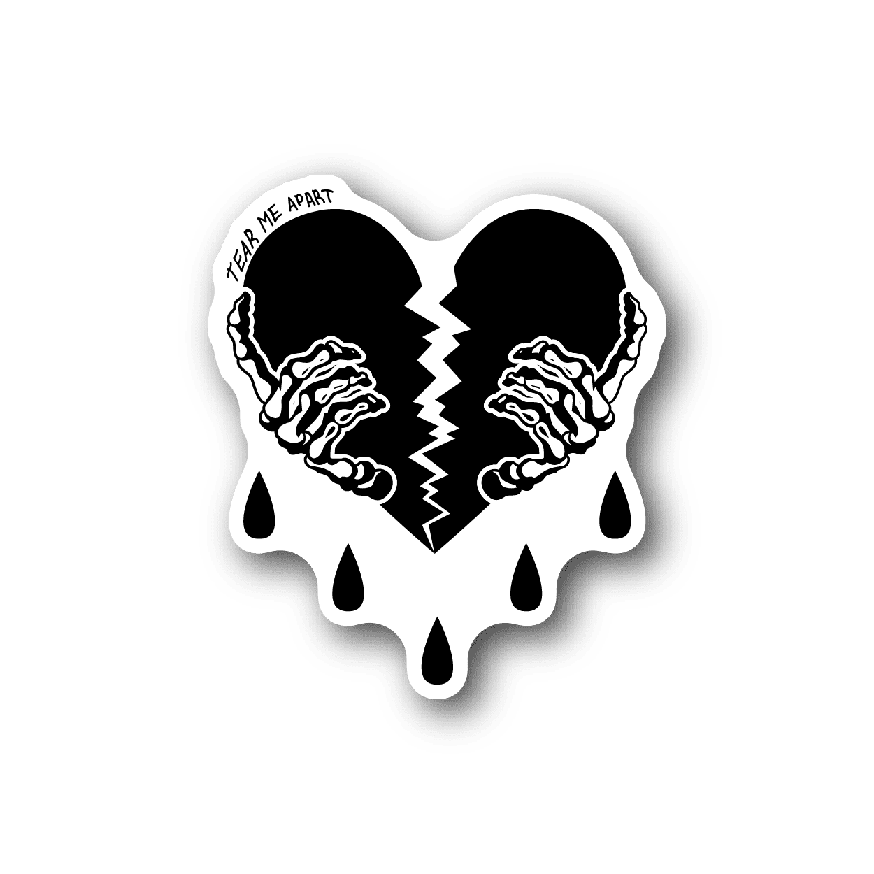 Image of Death Tears my Heart Apart Sticker