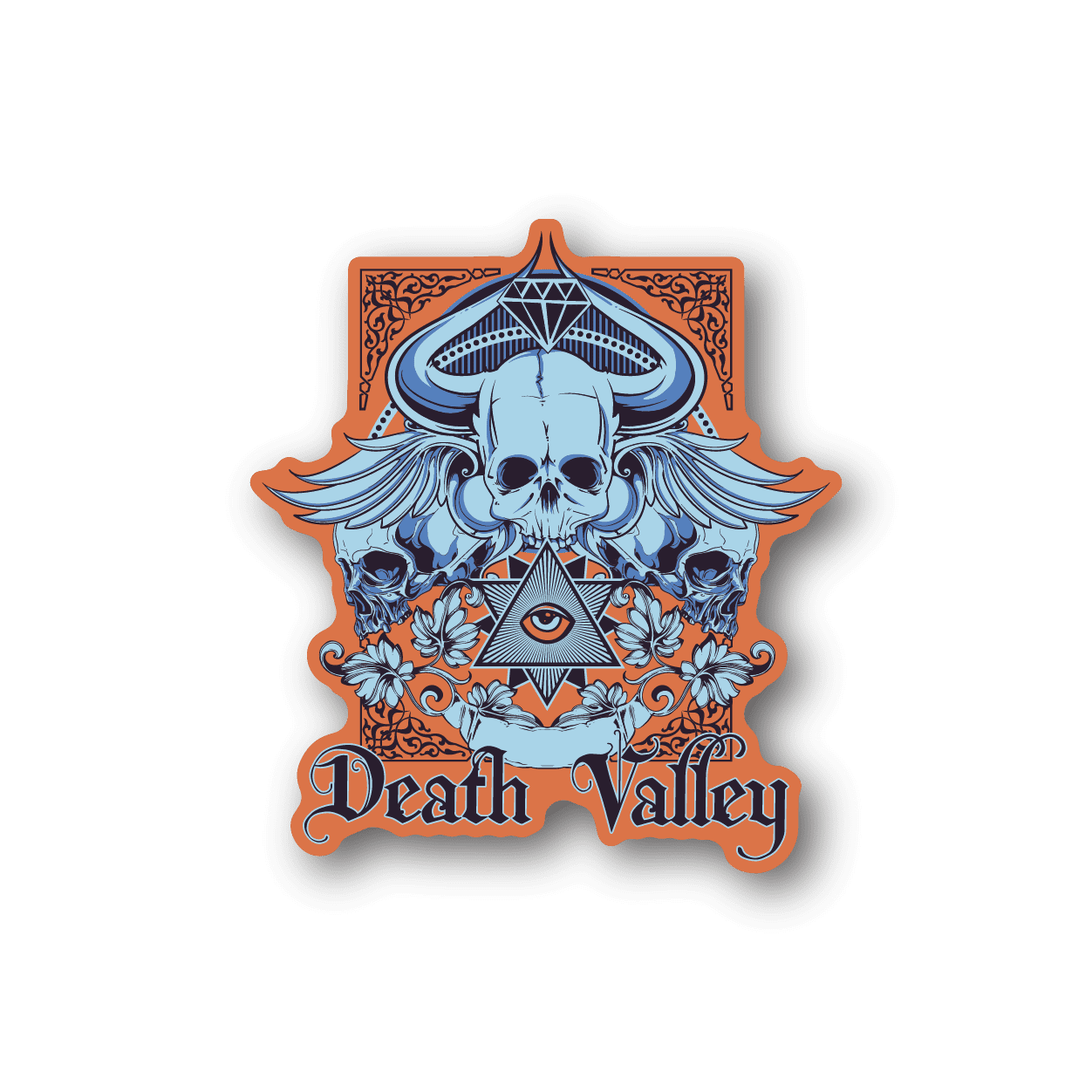 Image of Death Valley Skull Sticker