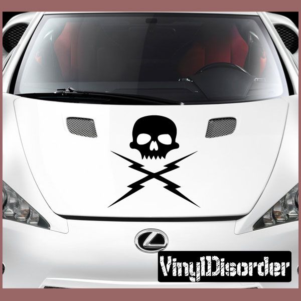 Image of Deathproof Simple Skull Decal