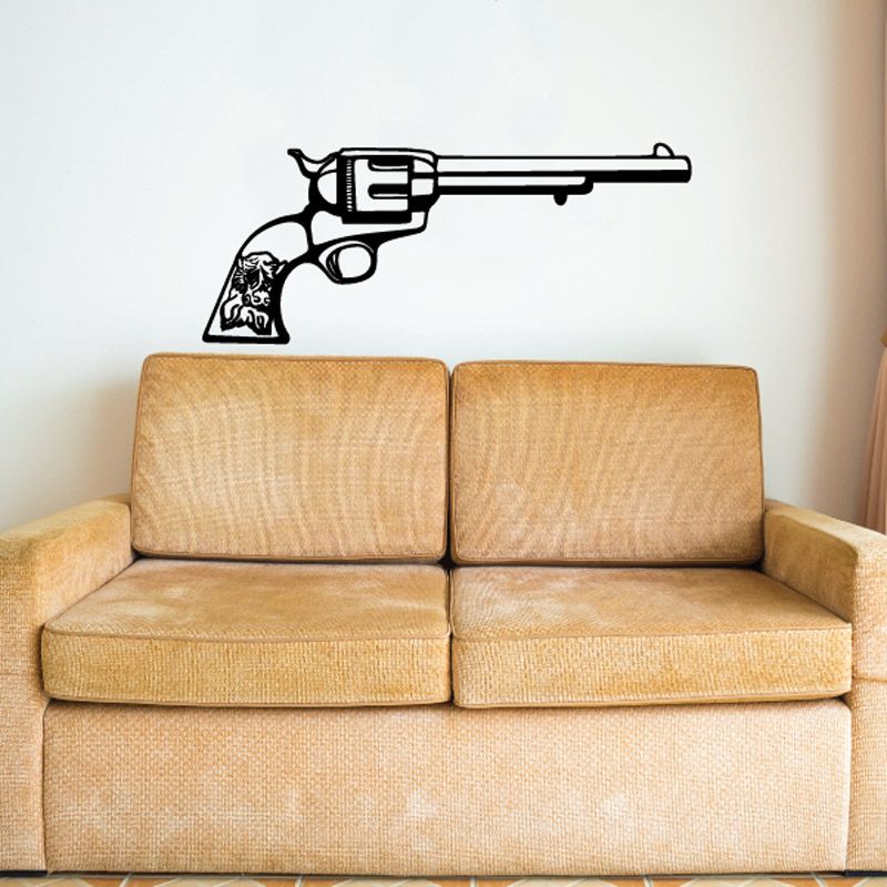 Image of Decorated Revolver Decal