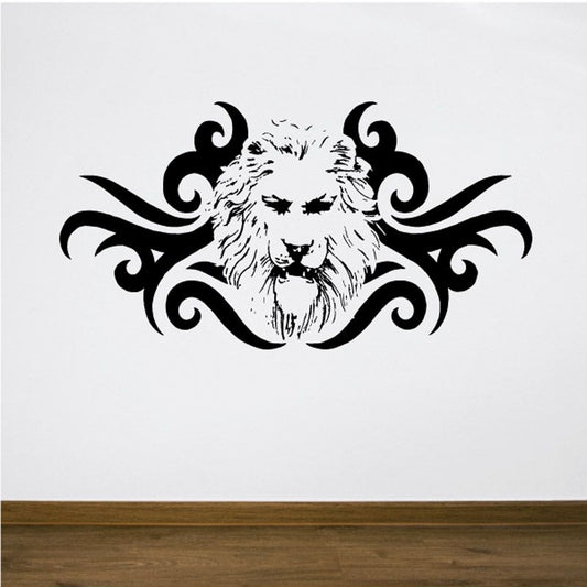 Image of Decorative Lion Head Decal