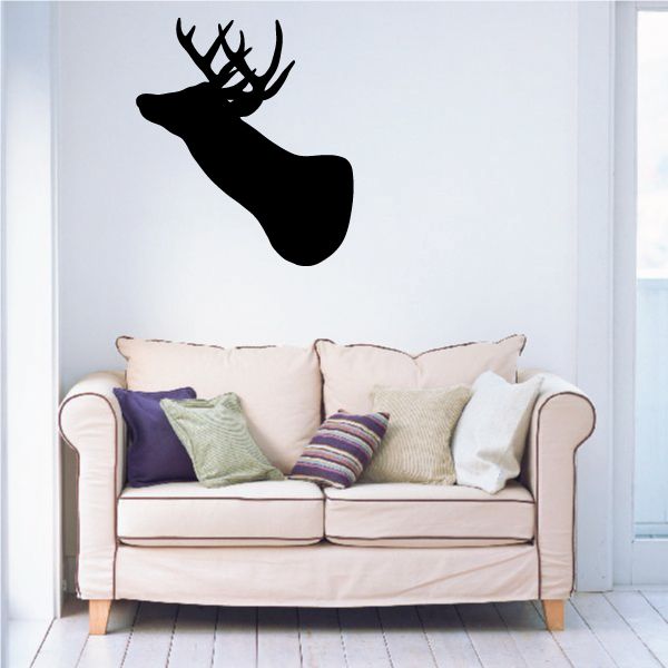 Image of Deer Antlers Side Head Decal