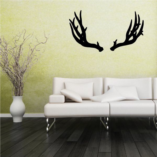 Image of Deer Antlers Stag Decal