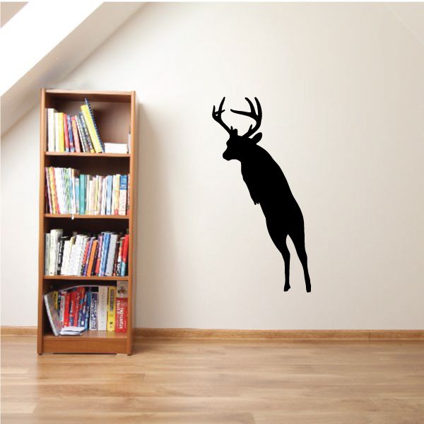 Image of Deer Buck Leaping High Decal