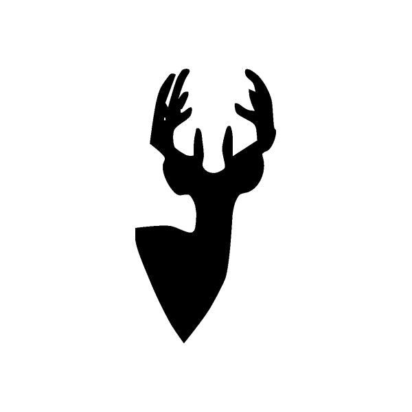 Image of Deer Buck Rack Head Wall Decal - Vinyl Decal - Car Decal - DC0014