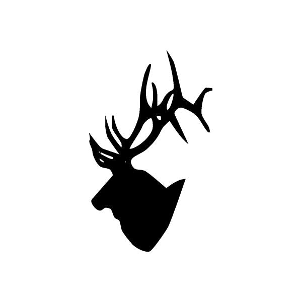 Image of Deer Buck Rack Head Wall Decal - Vinyl Decal - Car Decal - DC0015