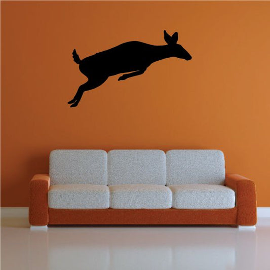 Image of Deer Jumping Over Decal