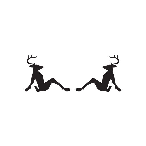 Image of Deer Ladies Lady Doe Rack Wall Decal - Vinyl Decal - Car Decal - DC0037