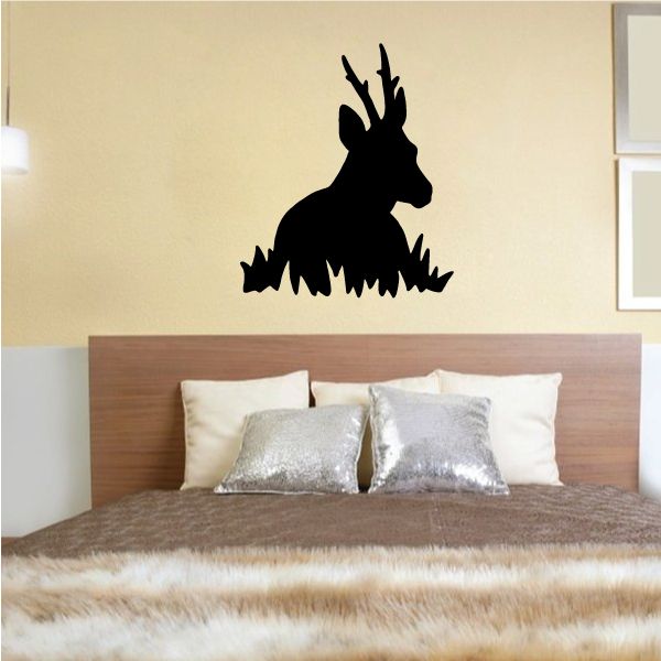 Image of Deer Roebuck Bush Decal