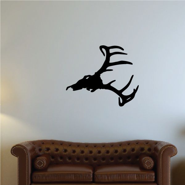 Image of Deer Skull Contour Decal