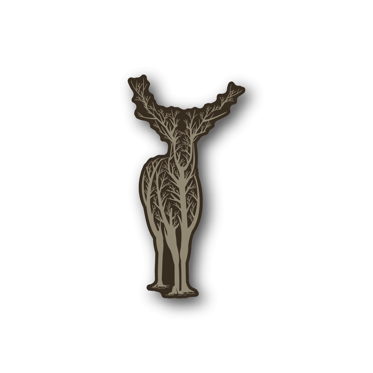 Image of Deer Tree Sticker