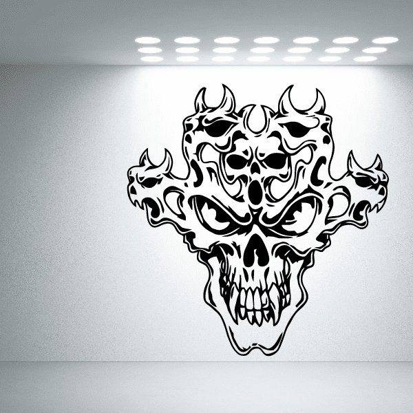 Image of Demon Skull Decals