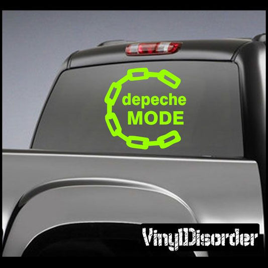 Image of depeche mode chain Decal