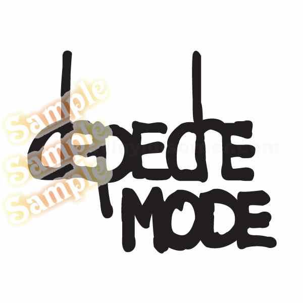 Image of Depeche Mode Plain Text Decal