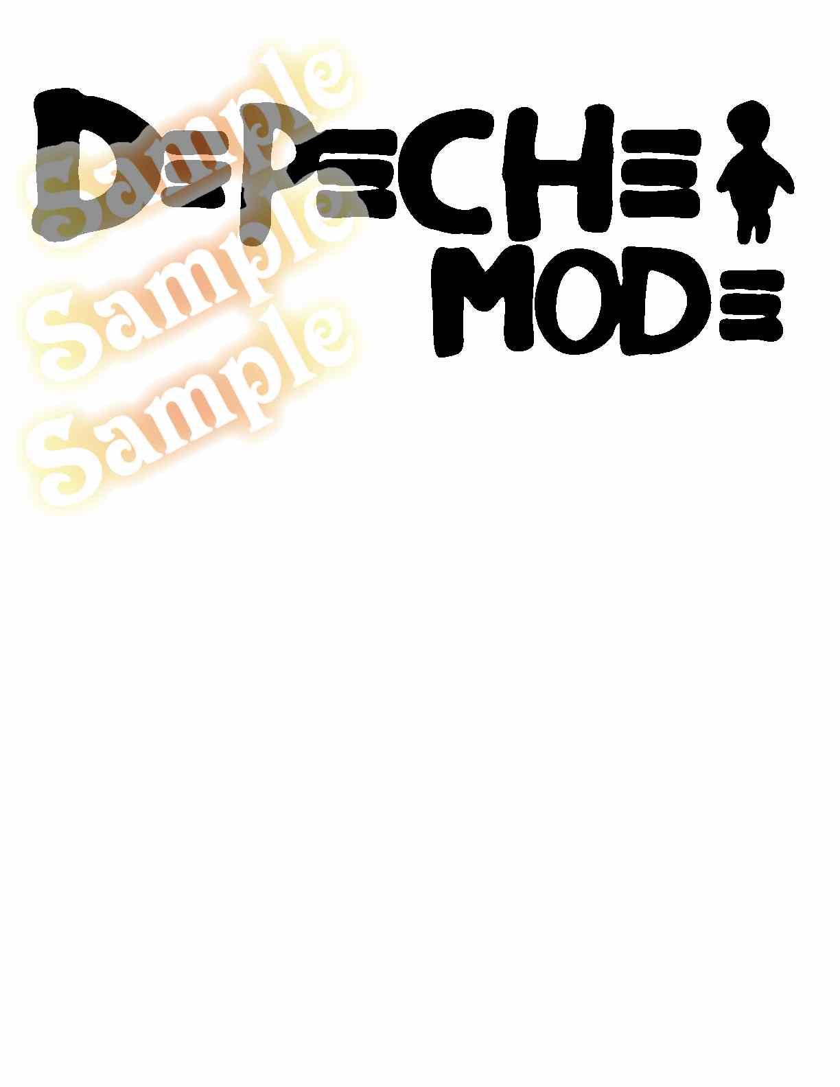 Image of Depeche Mode Text Decal