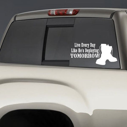 Image of Deploying Tomorrow Boots Decal