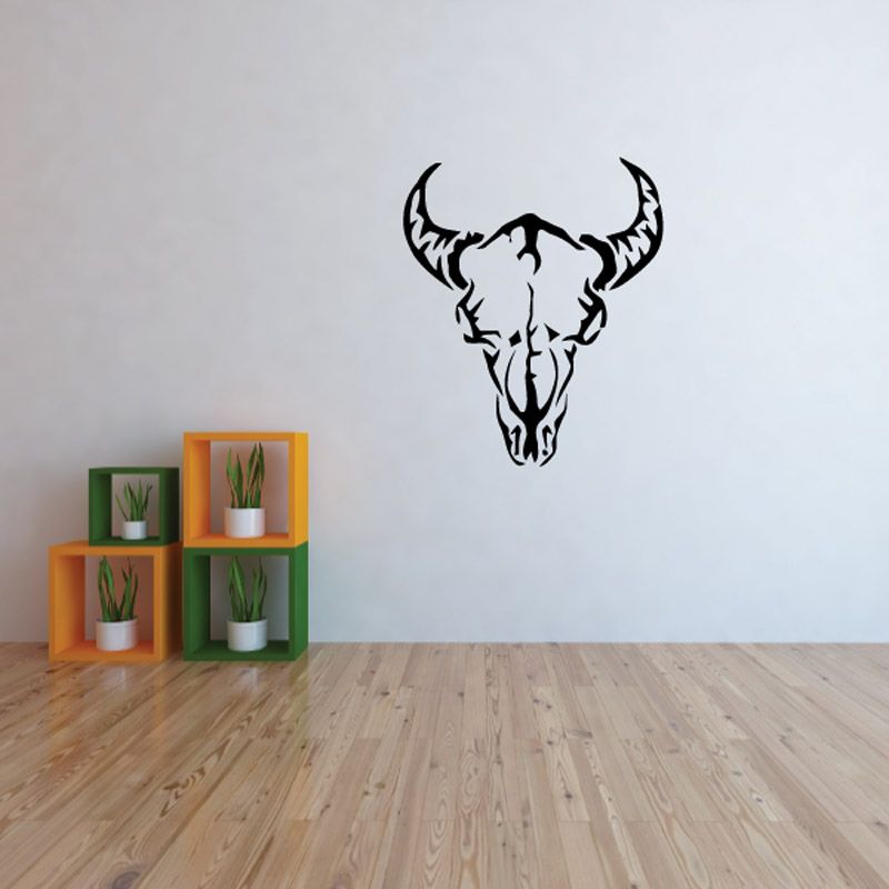 Image of Desert Bull Skull Decal