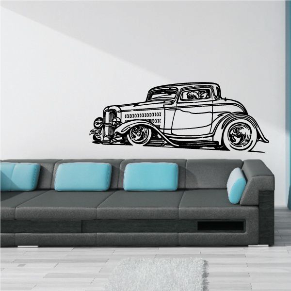 Image of Detaile 34 Ford Coupe Side View Decal