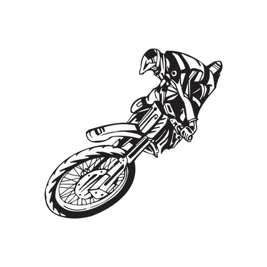 Image of Detailed Big Jump Dirt Bike Decal