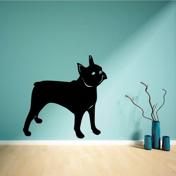 Image of Detailed Boston Terrier Decal