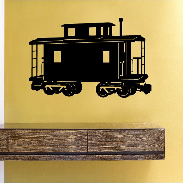 Image of Detailed Caboose Front Decal