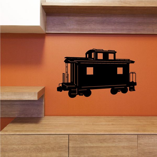 Image of Detailed Caboose Rear Decal