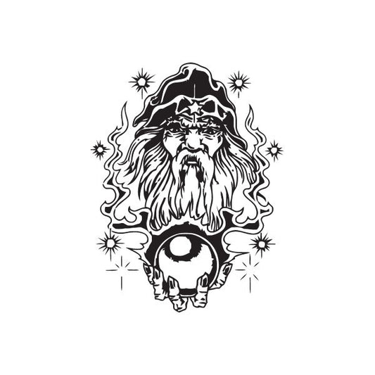 Image of Detailed Crystal Ball Wizard Decal