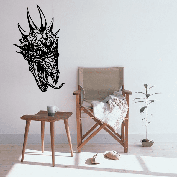 Image of Detailed Dragon Head Decals