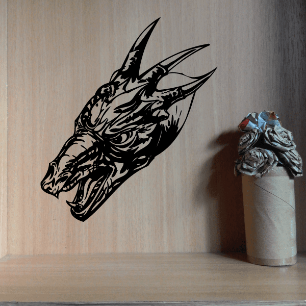 Image of Detailed Dragon Head Decals