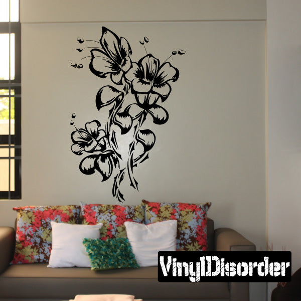 Image of Detailed Flower Decals