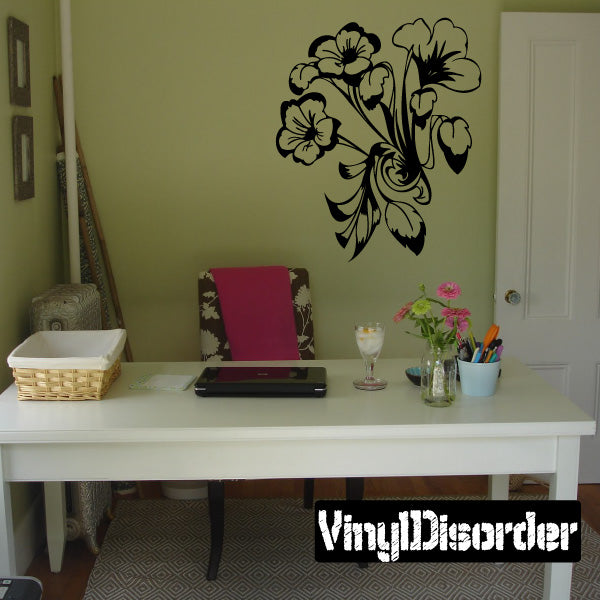 Image of Detailed Flower Decals