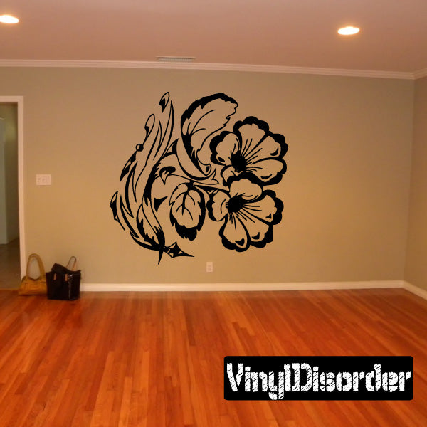 Image of Detailed Flower Decals