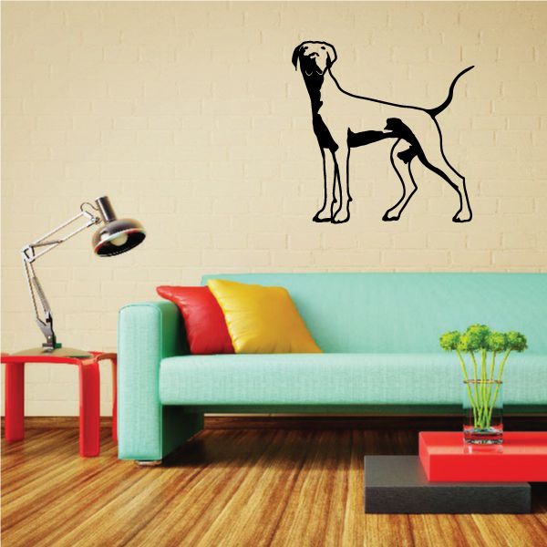 Image of Detailed Great Dane Looking Ahead Decal