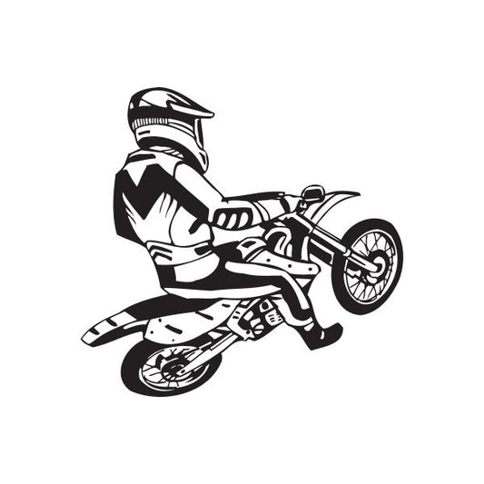 Image of Detailed Hard Start Dirt Bike Decal