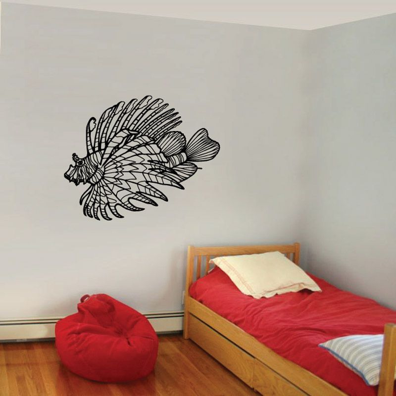 Image of Detailed Lion Fish Decal