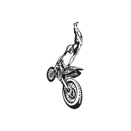 Image of Detailed One Hand Grab Dirt Bike Decal