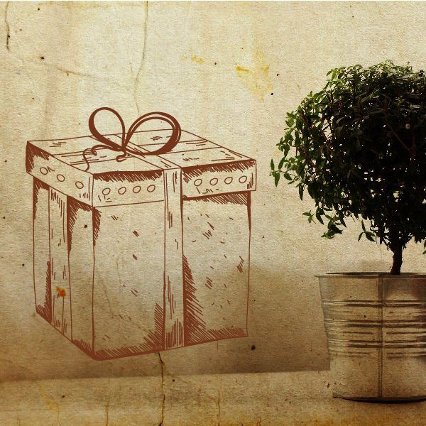 Image of Detailed Present Decal