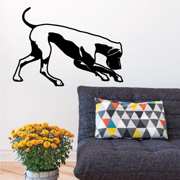 Image of Detailed Sniffing Great Dane Decal